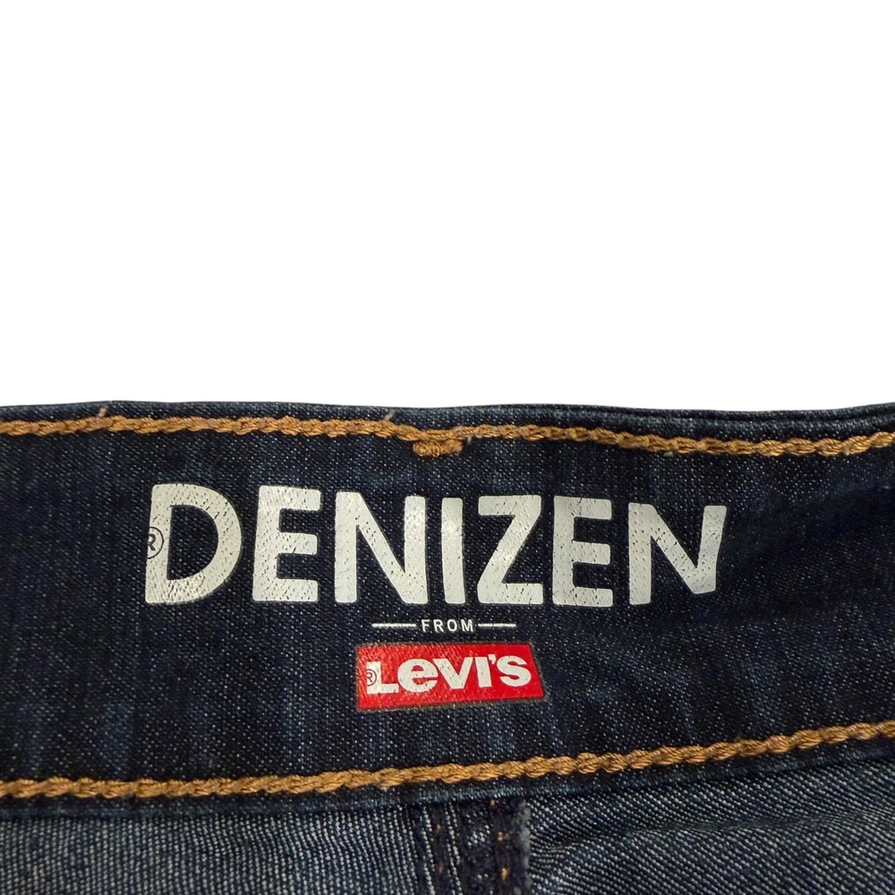 Denizen from Levis Womens Dark Wash Denim Cuffed Shorts Blue Size 16 Stretch - Picture 4 of 8